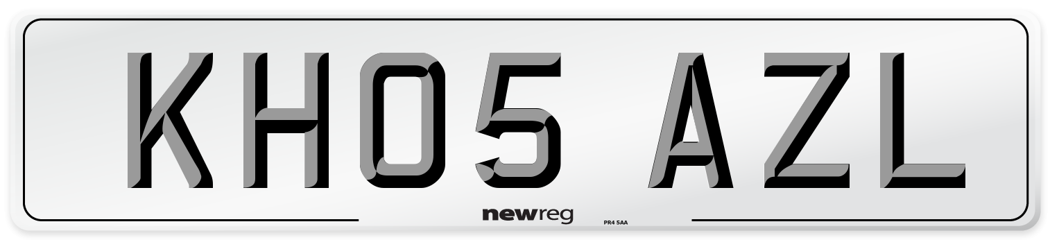 KH05 AZL Number Plate from New Reg